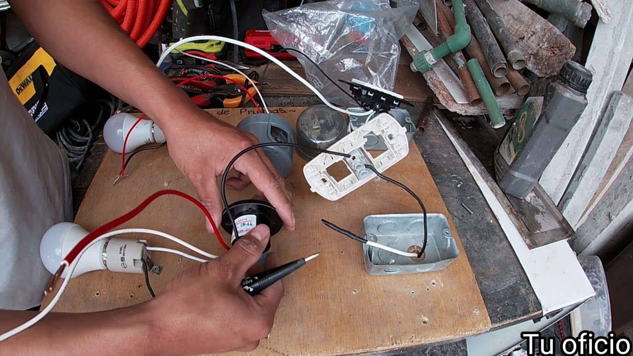 Instalación de fotocelda (luces que prenden automáticamente)