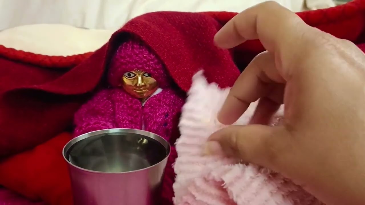 Laddu Gopal Ji winter evening routine video सर्दियों में कैसे करें लड्डू गोपालजी की सेवा
