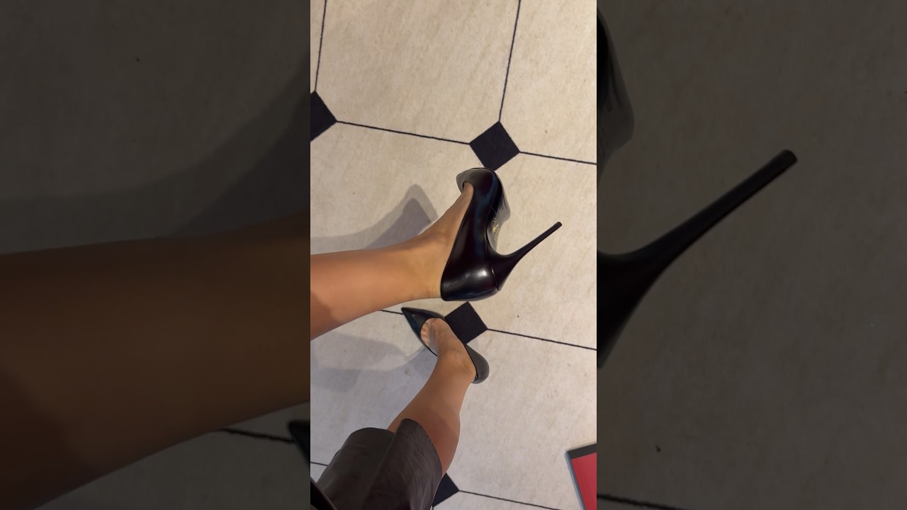 Leather heels for work 