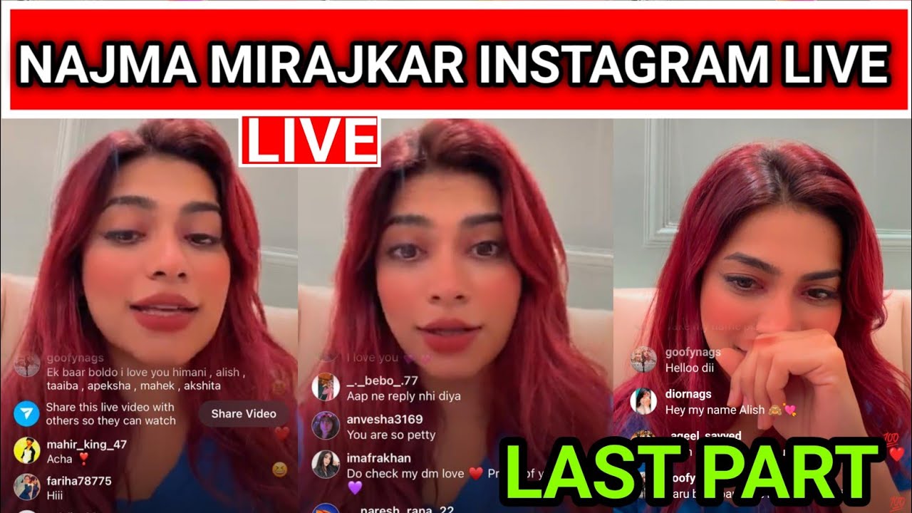 Nagma mirajkar instagram live today on instagram verified creator account ccelebration Last Part