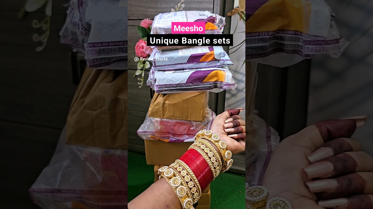 meesho 💕Special and hidden bangle sets ..| rajwaadi bangle of meesho ... #meeshobangleshaul .