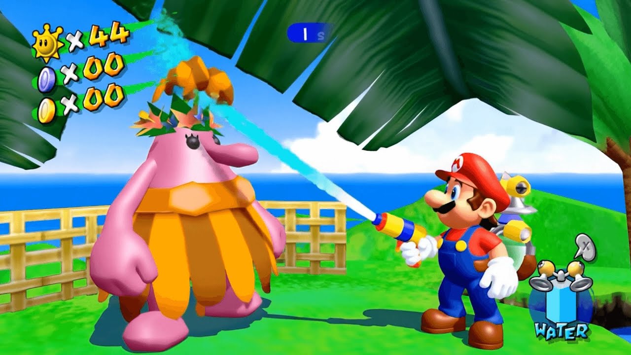 Super Mario Sunshine but it's ruined by AI