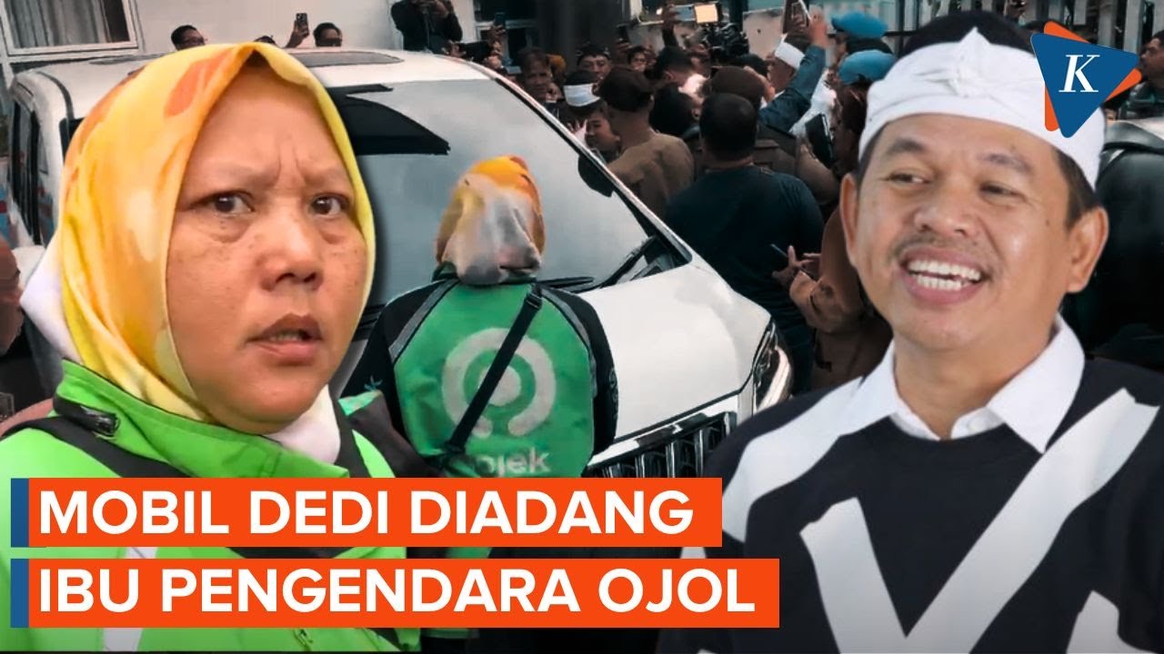 Momen Mobil Dedi Mulyadi Diadang Ibu Pengendara Ojol, Ada Apa?