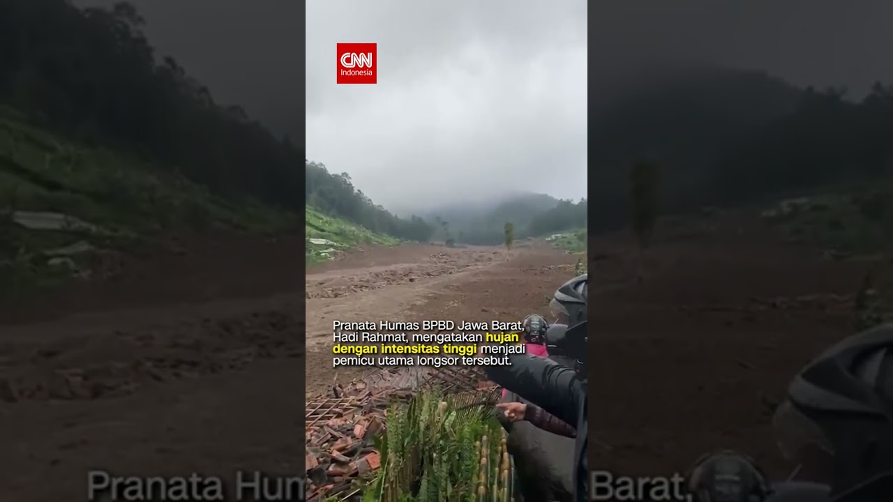 Penampakan Longsor di Cisarua Bandung Barat, 30 Rumah Terdampak