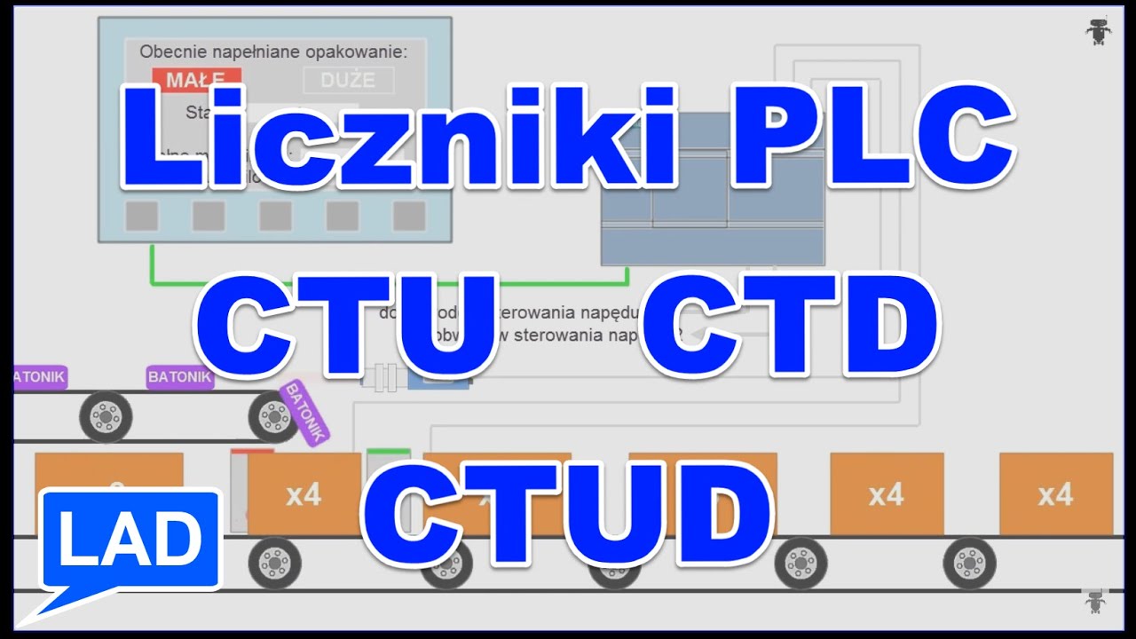 Język drabinkowy PLC (odc.5) liczniki programowe CTU CTD CTUD