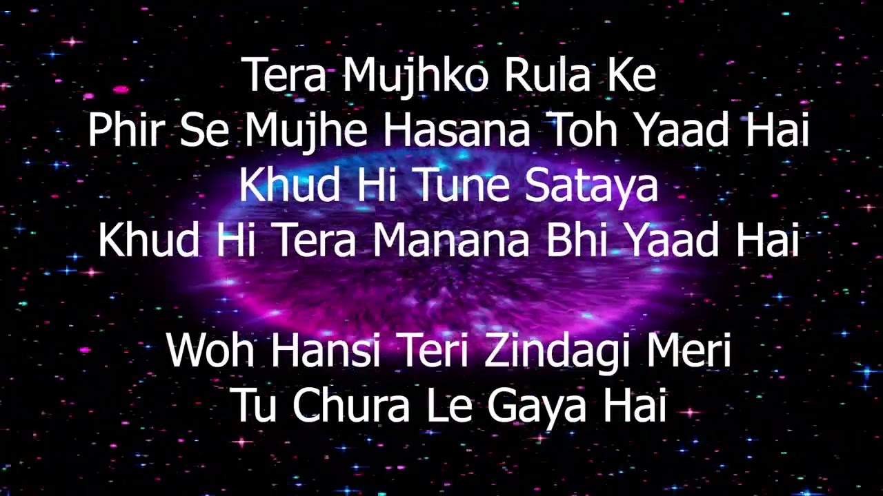 Tu Yaheen Hai Tribute    Sidharth Shukla   Shehnaaz Gill   SIDNAAZ Song I Karaoke Video I Ajori