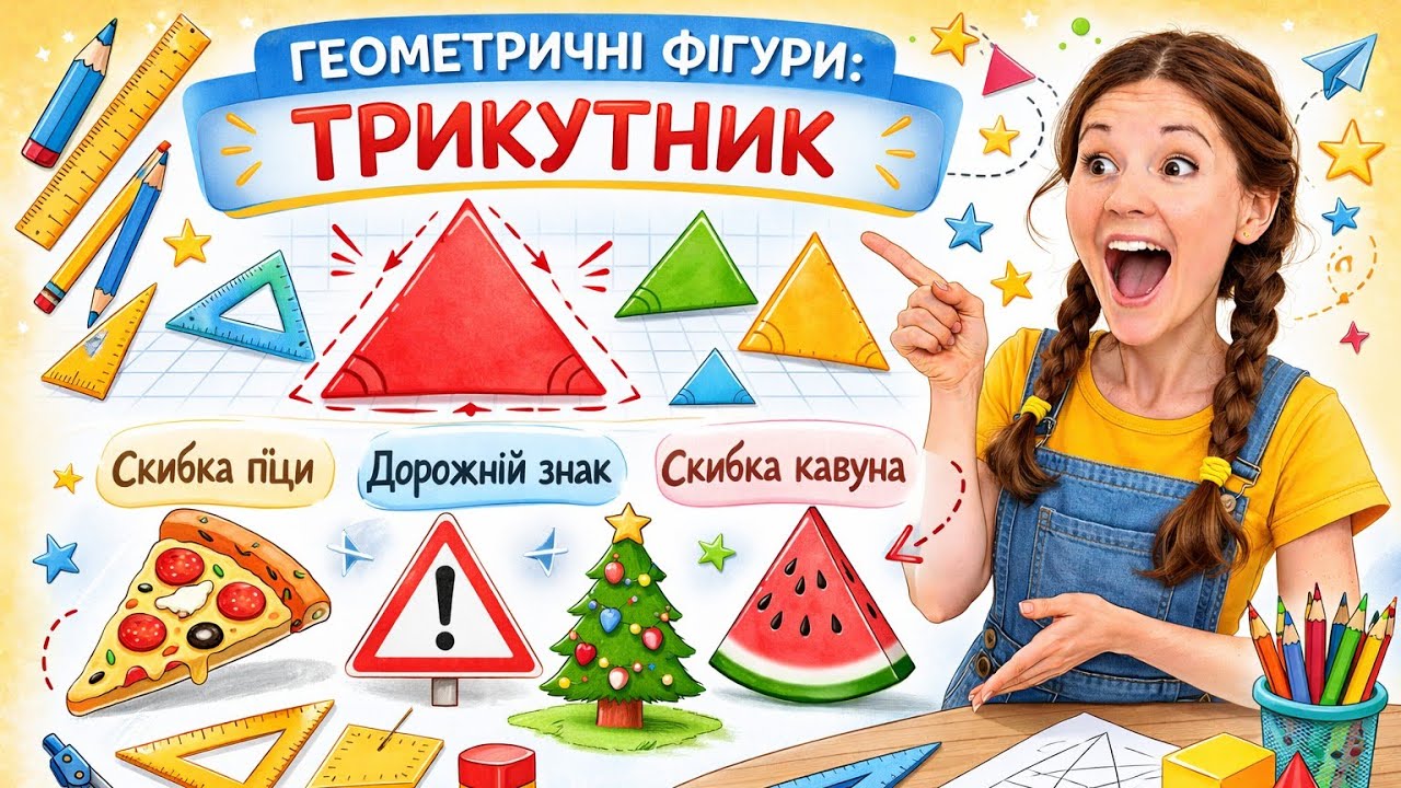 🔢 Геометричні фігури| Трикутник 
