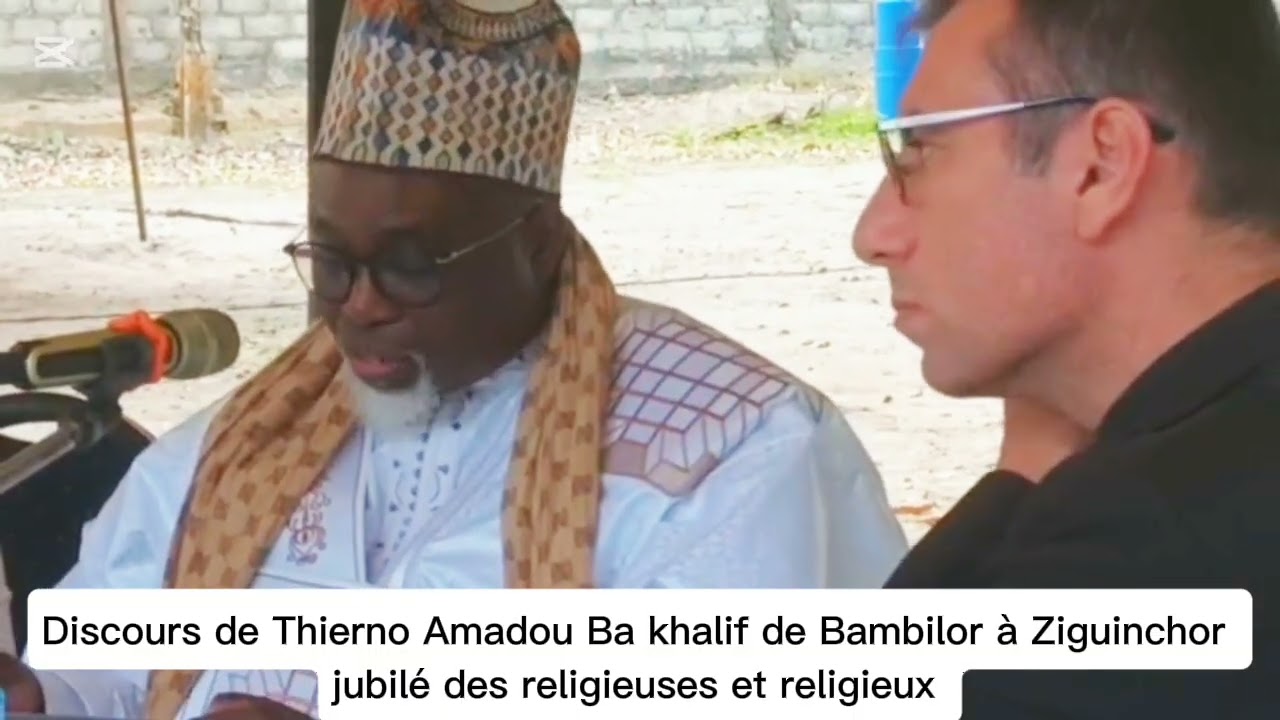 Thierno Amadou Ba au jubilé des religieuses et religieux à Ziguinchor 