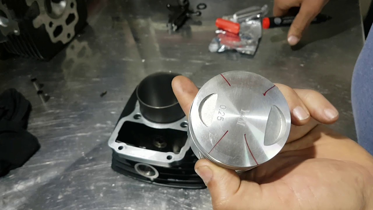 Como colocar los aros al pistón de moto