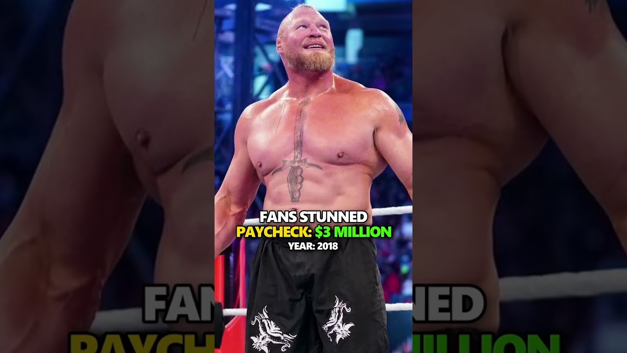 Brock Lesnar's biggest paychecks #brocklesnar #wwe