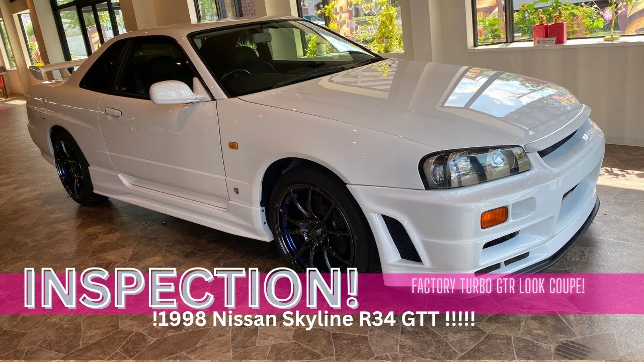 I inspected an auto turbo R34 Skyline coupe