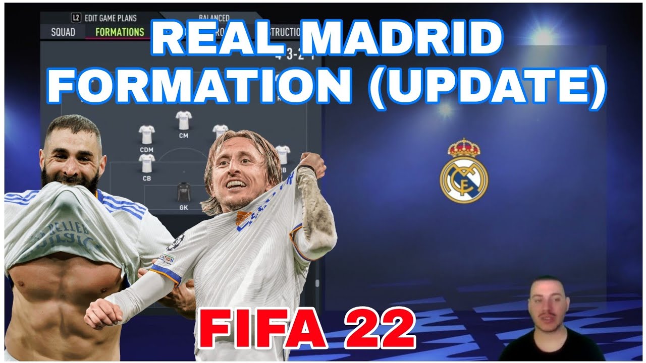 REAL MADRID - BEST FORMATION, CUSTOM TACTICS & PLAYER INSTRUCTIONS! FIFA 22