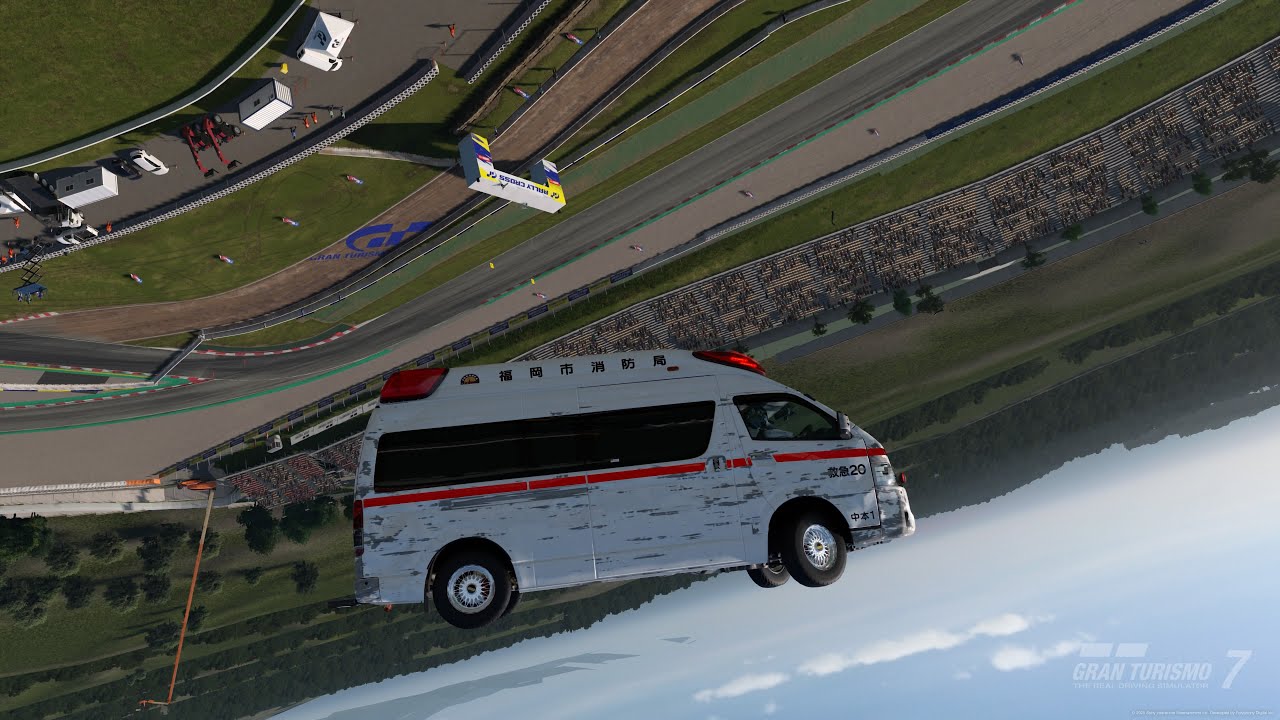 【GT7】救急車ミサイル！？ 救急車を空へ発射してみた 【ハイメディック】