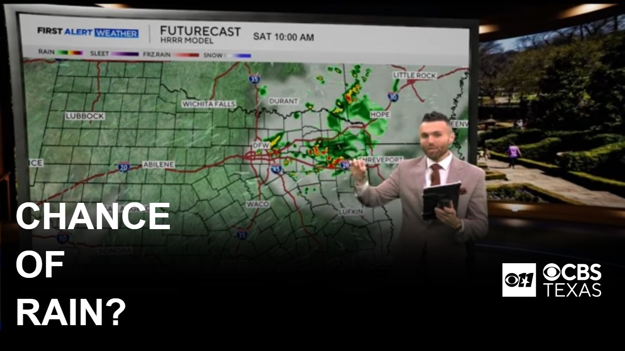 Slim rain chances on Saturday may break up long stretch of summer heat in North Texas