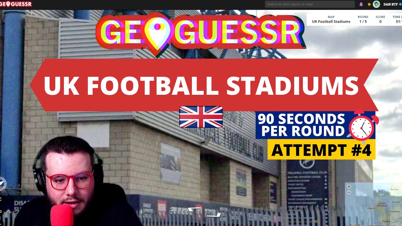GeoGuessr | Все футбольные стадионы Великобритании (Попытка №4)