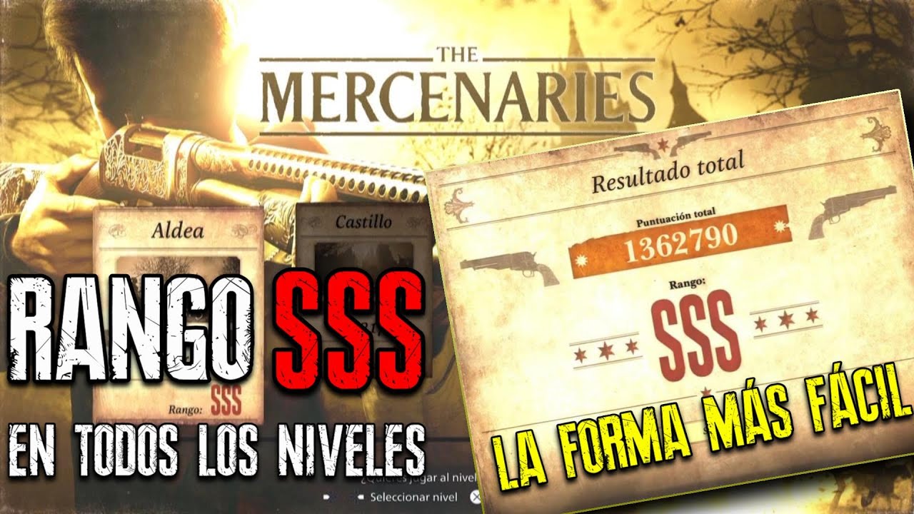 Consigue RANGO SSS FACILMENTE En TODOS los niveles del Modo Mercenarios de Resident Evil Village