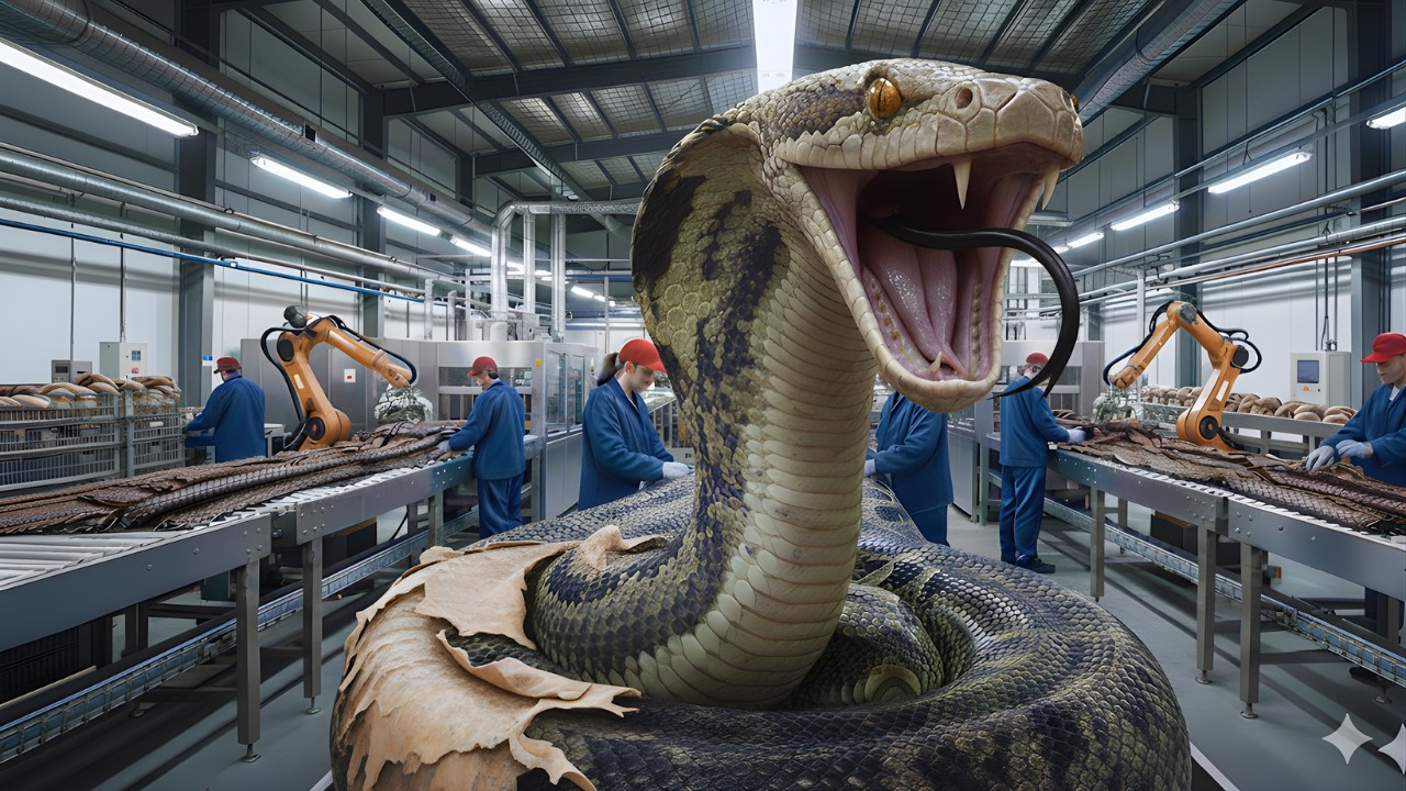 Inside a Modern Snake Leather Factory: From Jungle Harvest to Finished Garment (Full Process)