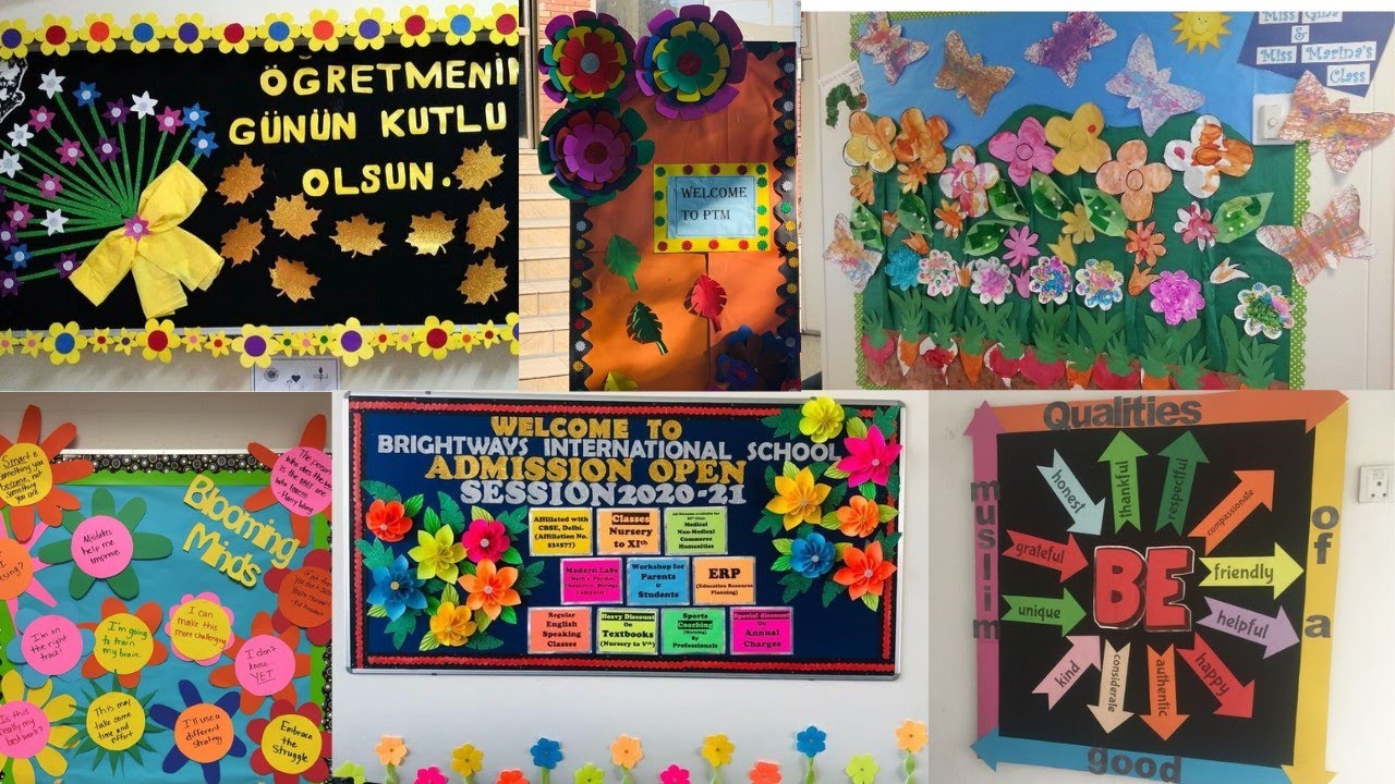 Preschool Display board decoration ideas/Classroom bulletin board decoration/Notice board decoration