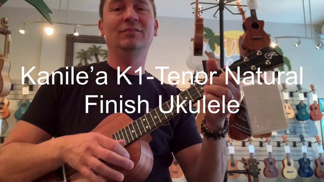 Kanile’a K1-Tenor Natural Finish Demo at Aloha City Ukes