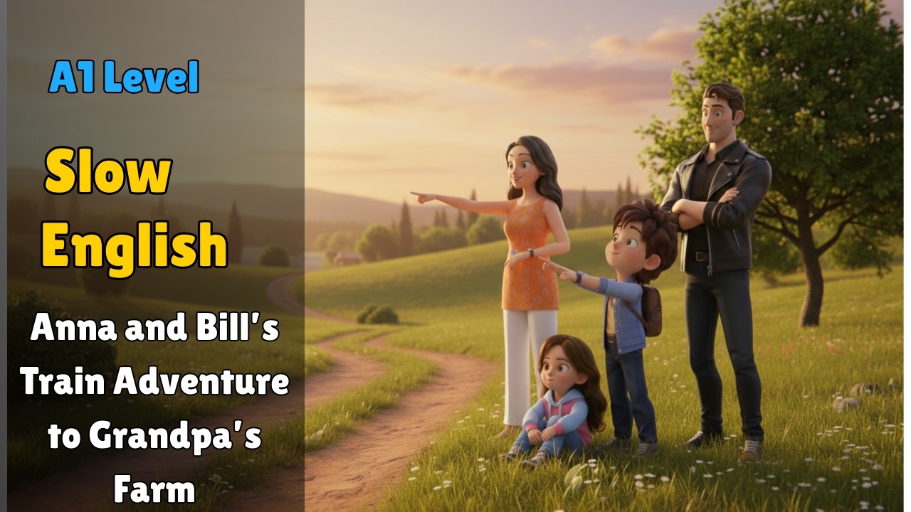 Anna and Bill’s Train Adventure to Grandpa’s Farm 🚆🌾 - A1 Story
