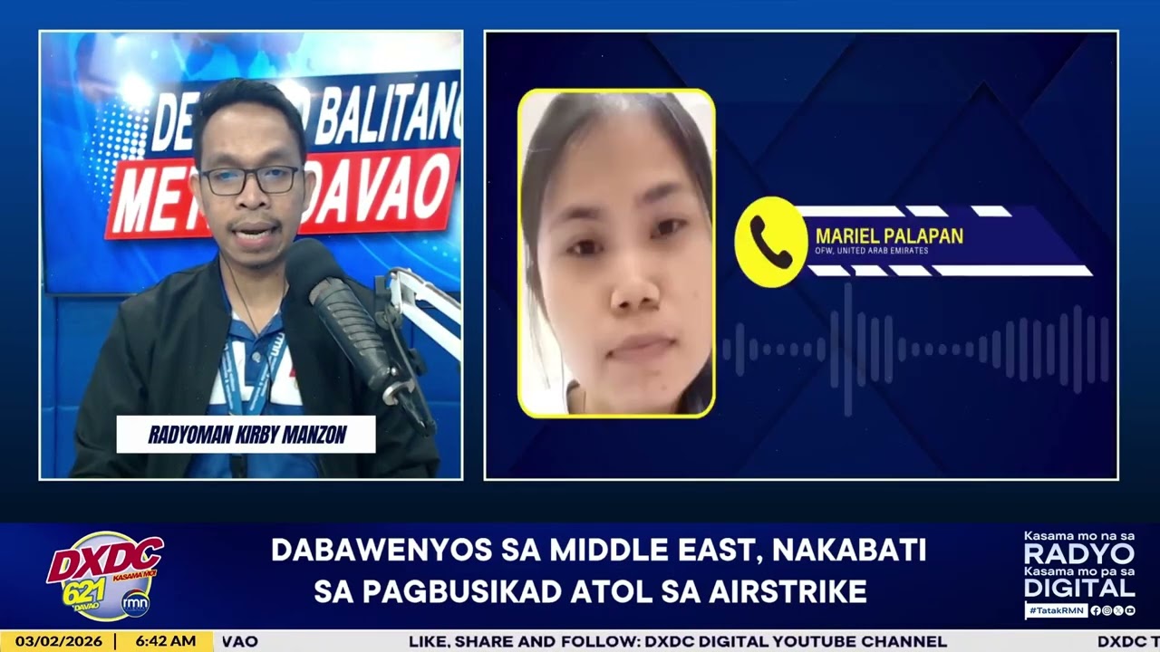 DABAWENYOS SA MIDDLE EAST, NAKABATI SA PAGBUSIKAD ATOL SA AIRSTRIKE