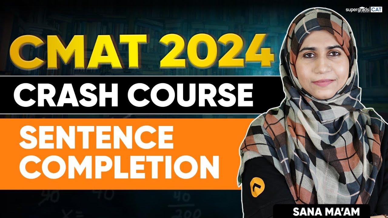 CMAT 2024 Crash Course | Sentence Completion in One Video- SuperGrads CAT