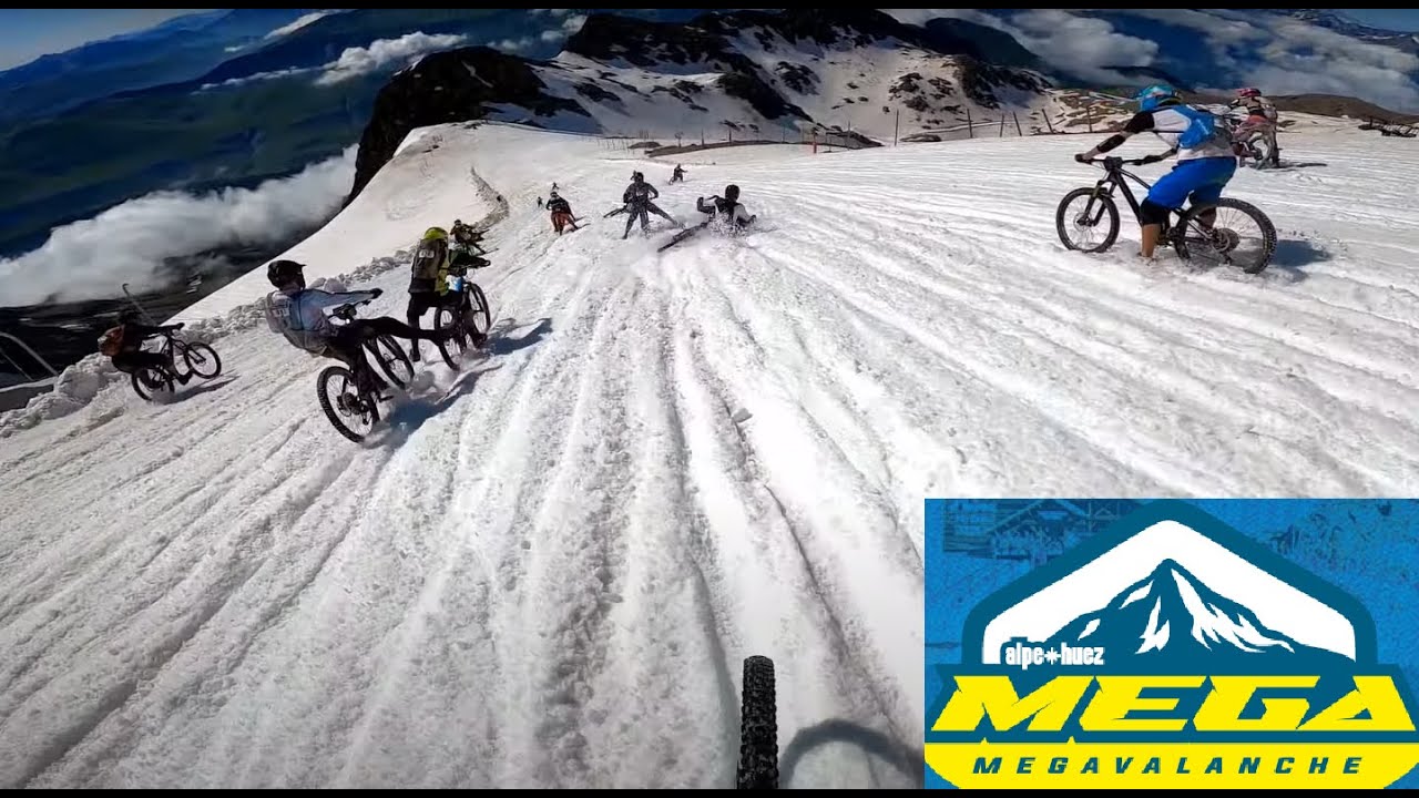 Megavalanche Challanger - Winning snow by sitting 🤷😂
