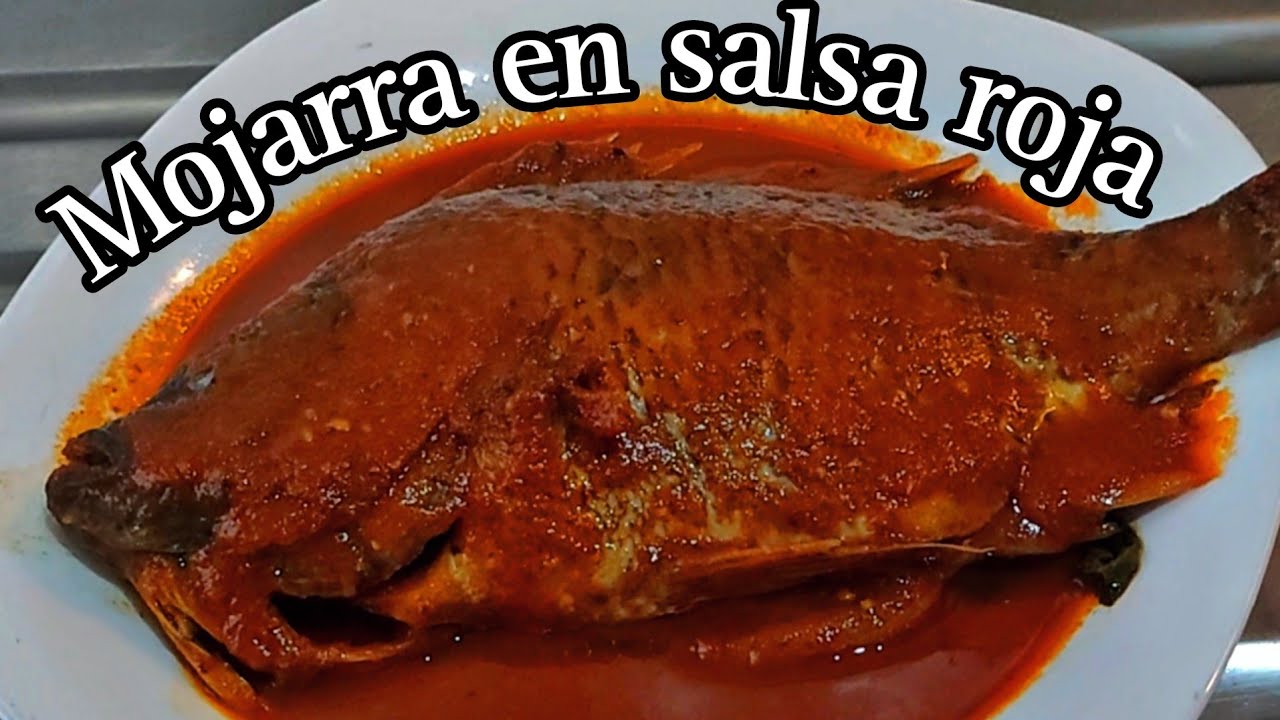 Mojarras en salsa roja receta