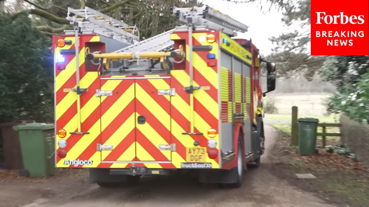 Fire Trucks Enter Sandringham Estate As Investigation Into Andrew Mountbatten-Windsor Continues