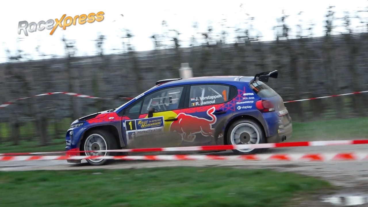 Jos Verstappen als BRC-kampioen met nummer 1 naar podium in Rally van Haspengouw