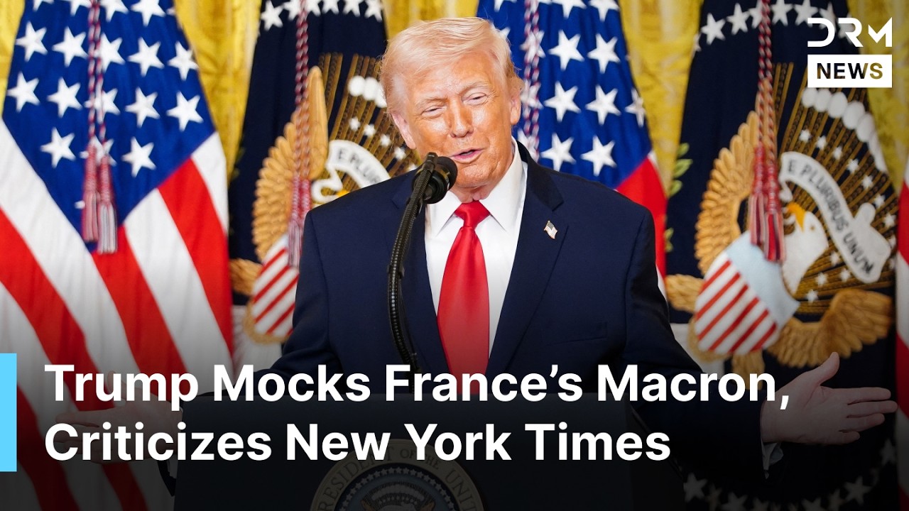 Trump Mocks Macron Over Drug Price Negotiations, Recalls Phone Call, Criticizes New York Times |AC1N