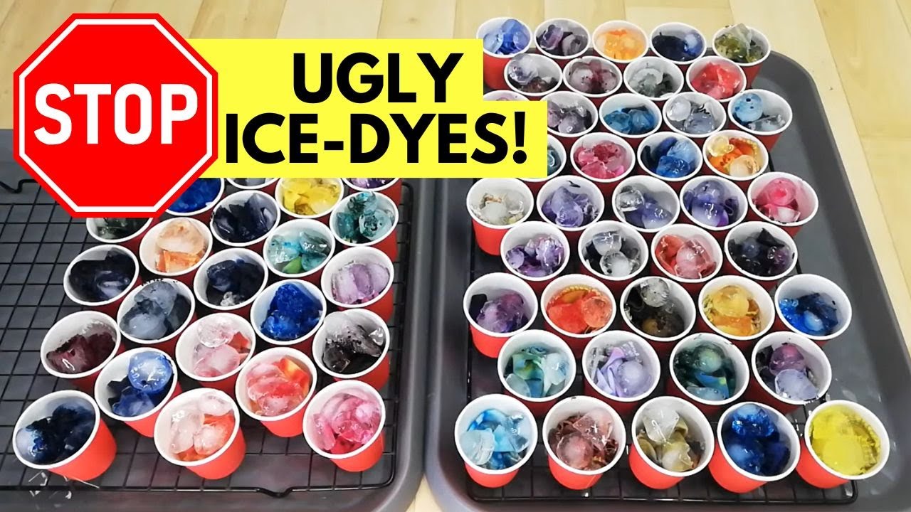 How to make ice-dyed swatches with step-by-step DIY instructions. Get predictable ice-dye colors!