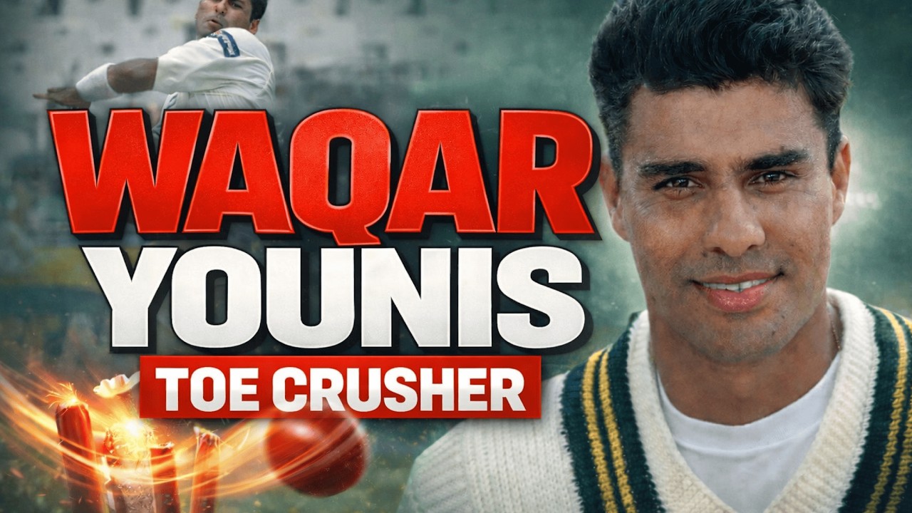Waqar Younis Untold Story | The Toe Crusher King of Reverse Swing | Pakistan Fast Bowling Legend