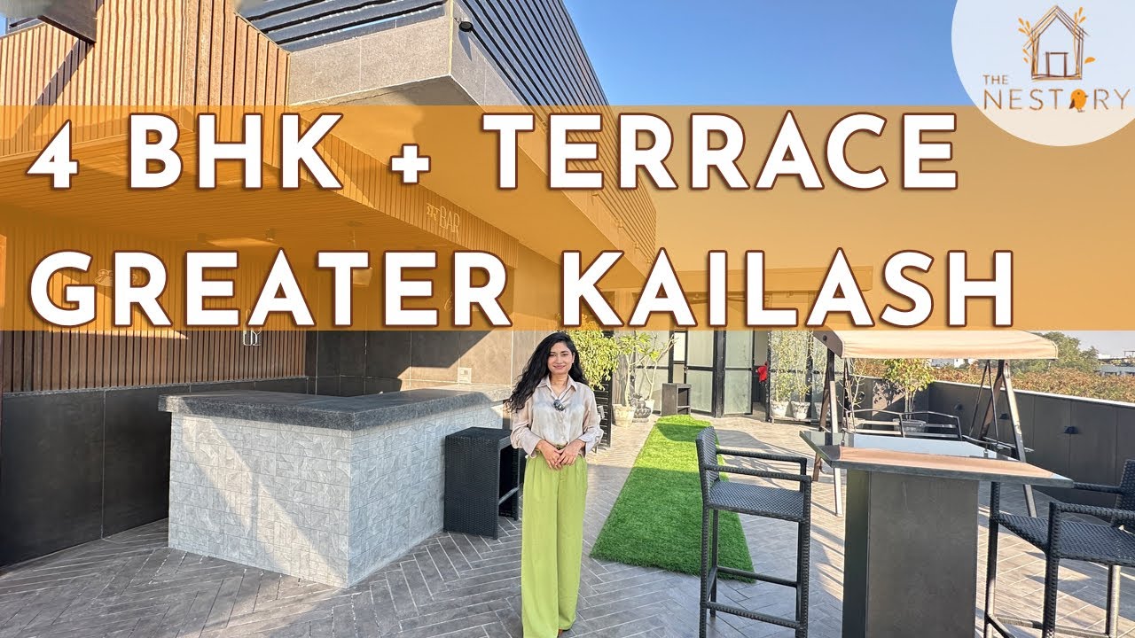 4 BHK With Terrace in Greater Kailash | South Delhi | LUXURY HOUSE WITH TERRACE