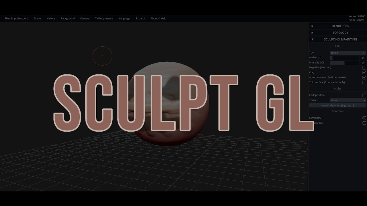 SCULPT GL - Lesson 00 - 3D Sculpting and Painting on the Web, Free, Fast, Easy, GL Sculpt Website