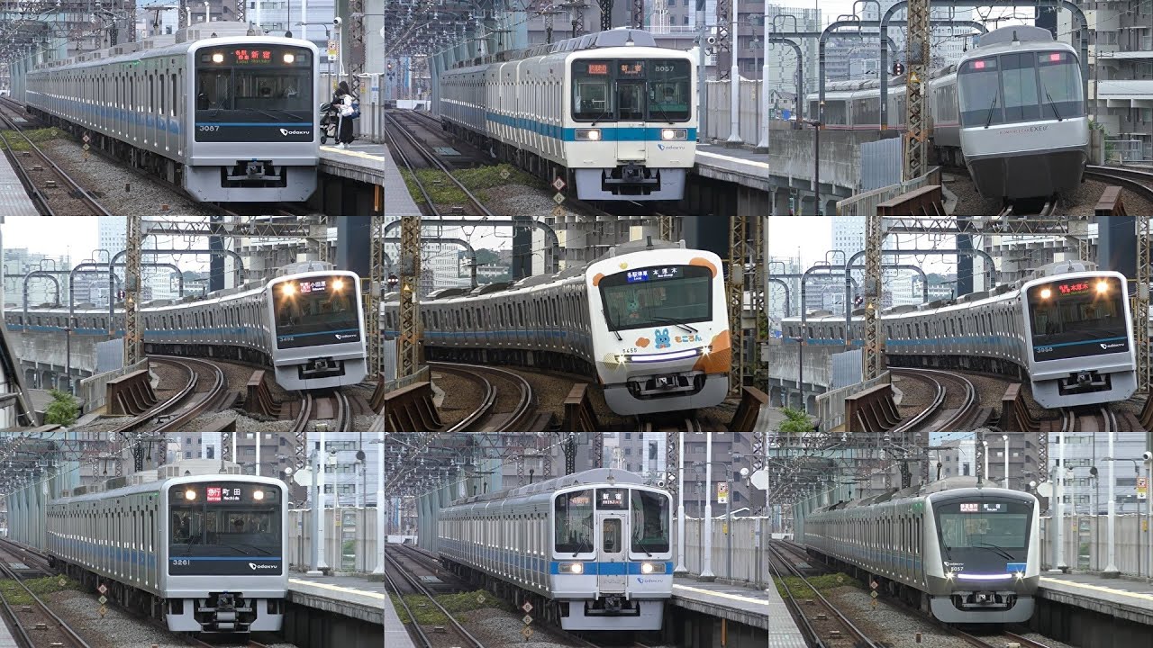 【異種併結やもころん号も！】小田急小田原線 厚木駅　発着・通過集　2024/05/27