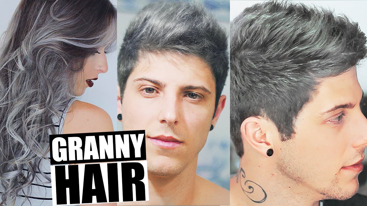 COMO PINTAR O CABELO DE CINZA/GRANNY HAIR! Com tinta