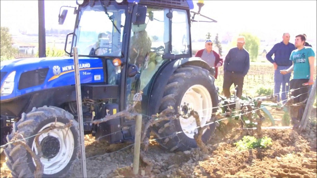 Demostración Cultivador extensible y cavadoras automáticas electrohidraulicas ESCALA SAHER