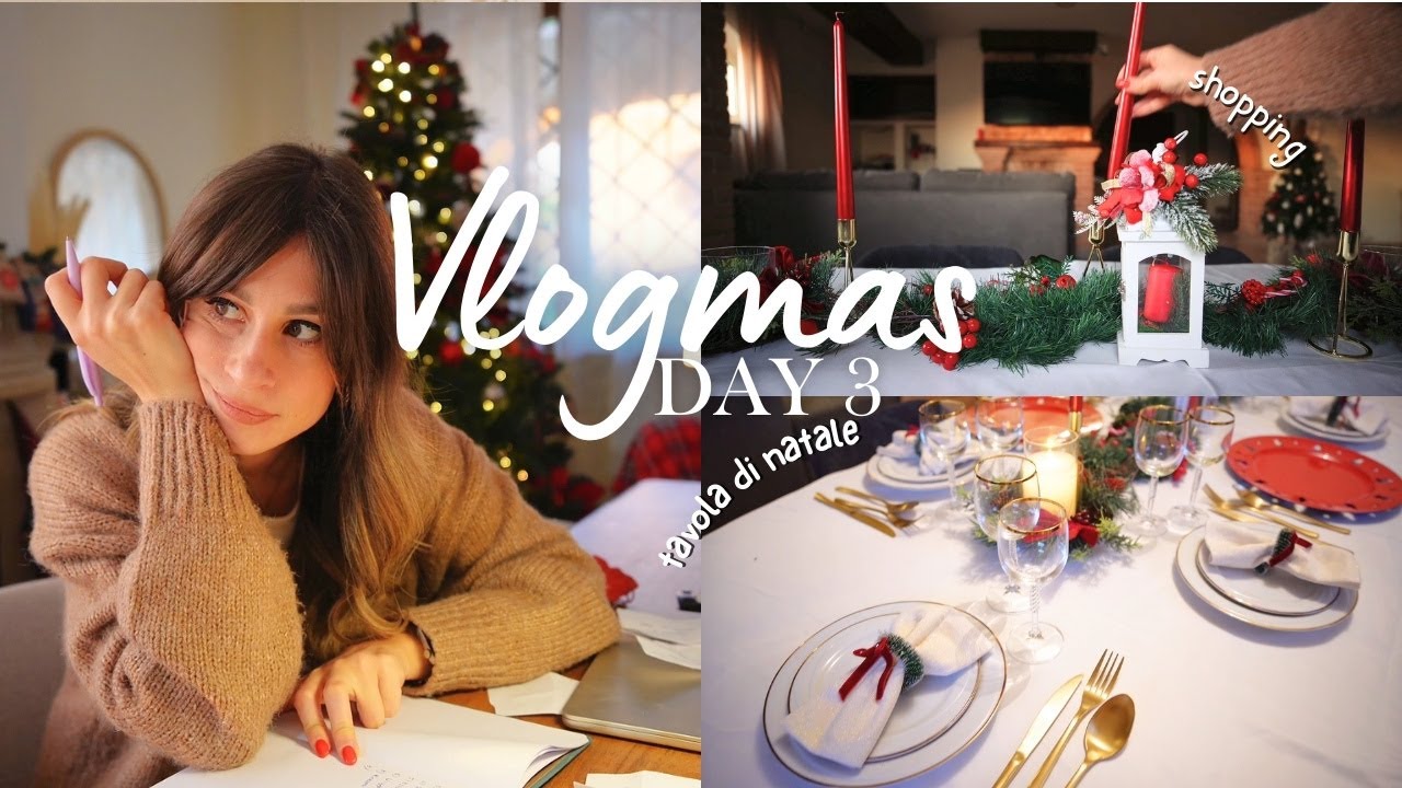 Prepariamo la tavola di Natale 🕯️🎄✨| VLOGMAS #5