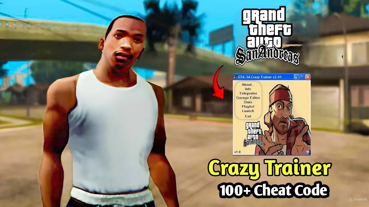 GTA San Andreas Trainer _ How To Download, Install And Use | 100+ New Cheat Code Mod