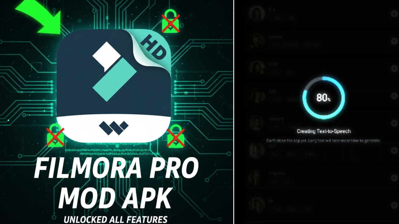 Filmora premium unlocked text to media 