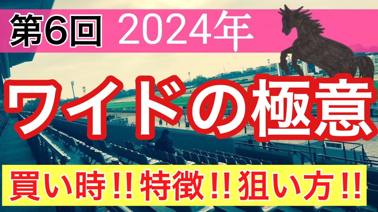 【必見‼︎ワイドの狙い方】競馬予想(第6回講義)