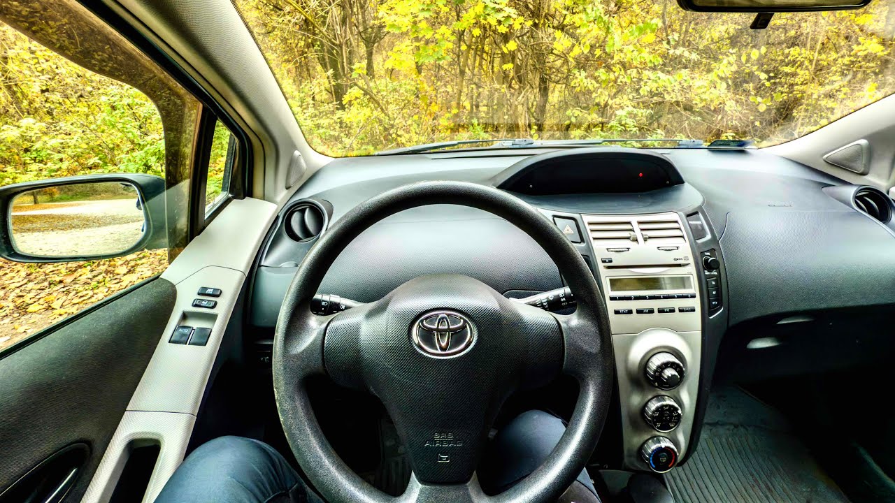 Toyota Yaris 1.3 petrol / 2007, 170.000 km, 87 Hp / The best budget car Pov drive test 4k HDR