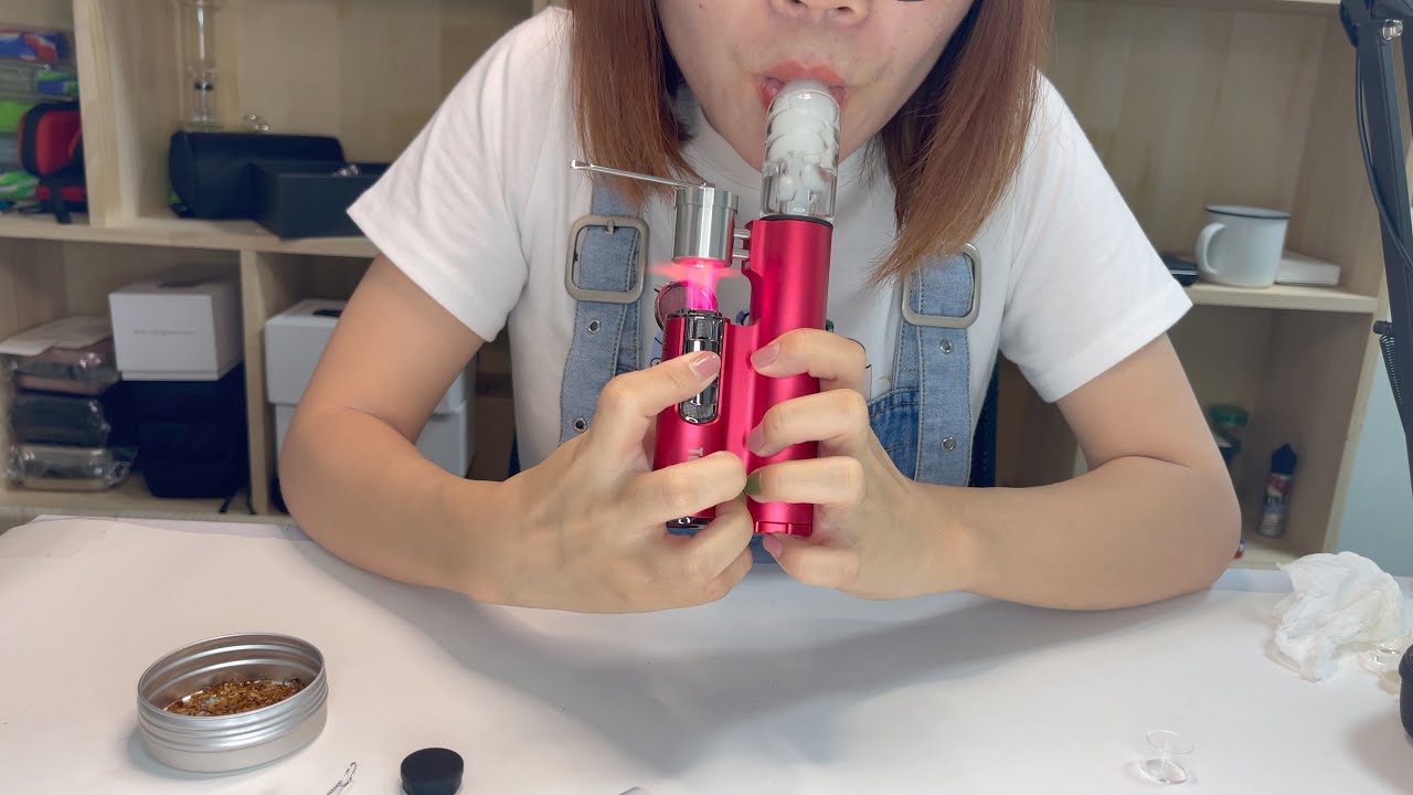 Iecigbest new product Bazoka dry herb wax oil 3-in-1 butane combustion dab rig vaporizer device.