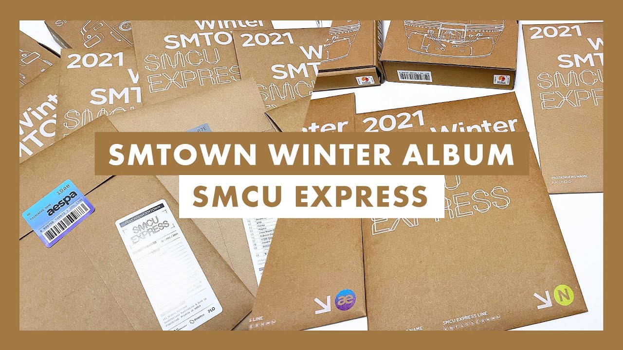 Massive Haul + Unbox With Us ♡ 2021 Winter SMTOWN SMCU Express Albums ♡ aespa, EXO, NCT 2021 + more