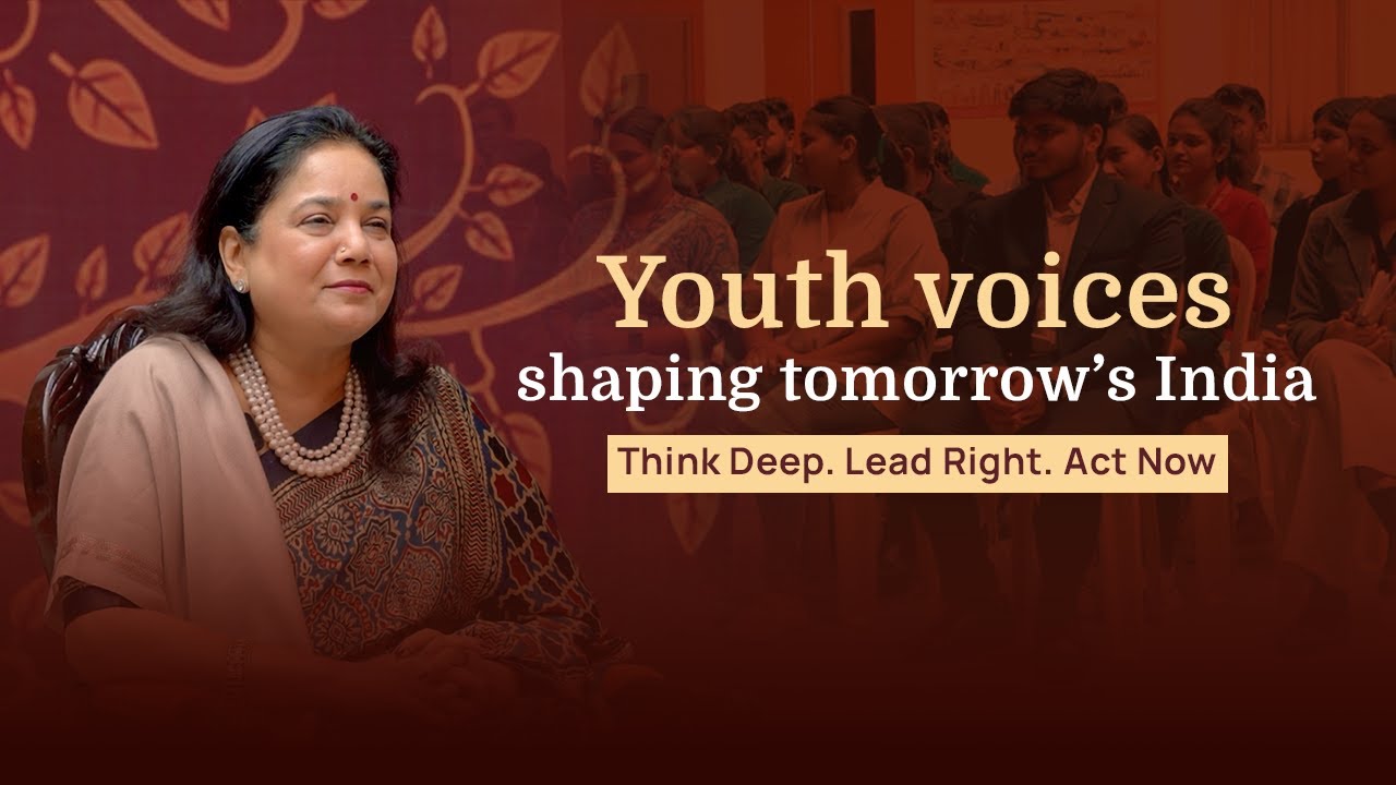 Youth Voices Shaping Tomorrow’s India | Hon’ble President Prof. Rajita Kulkarni | Sri Sri University