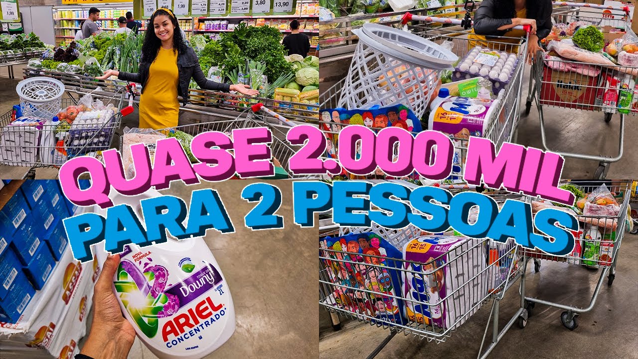 Compras do Mês de Setembro! Deu Dois Carrinhos De Tanta Coisa Que Compramos 😱