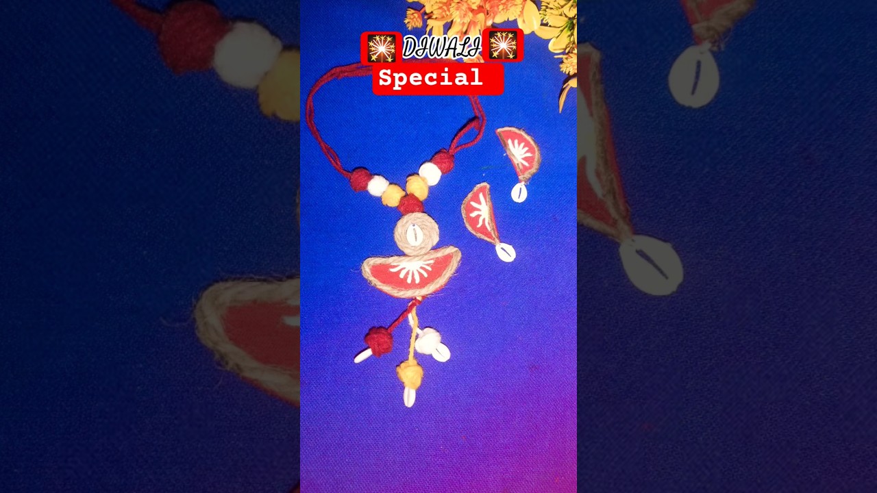 Handmade Jewellery For Diwali 🔥  #shorts #youtubeshorts #kalipuja  #handmadejewellary #shortsfeed