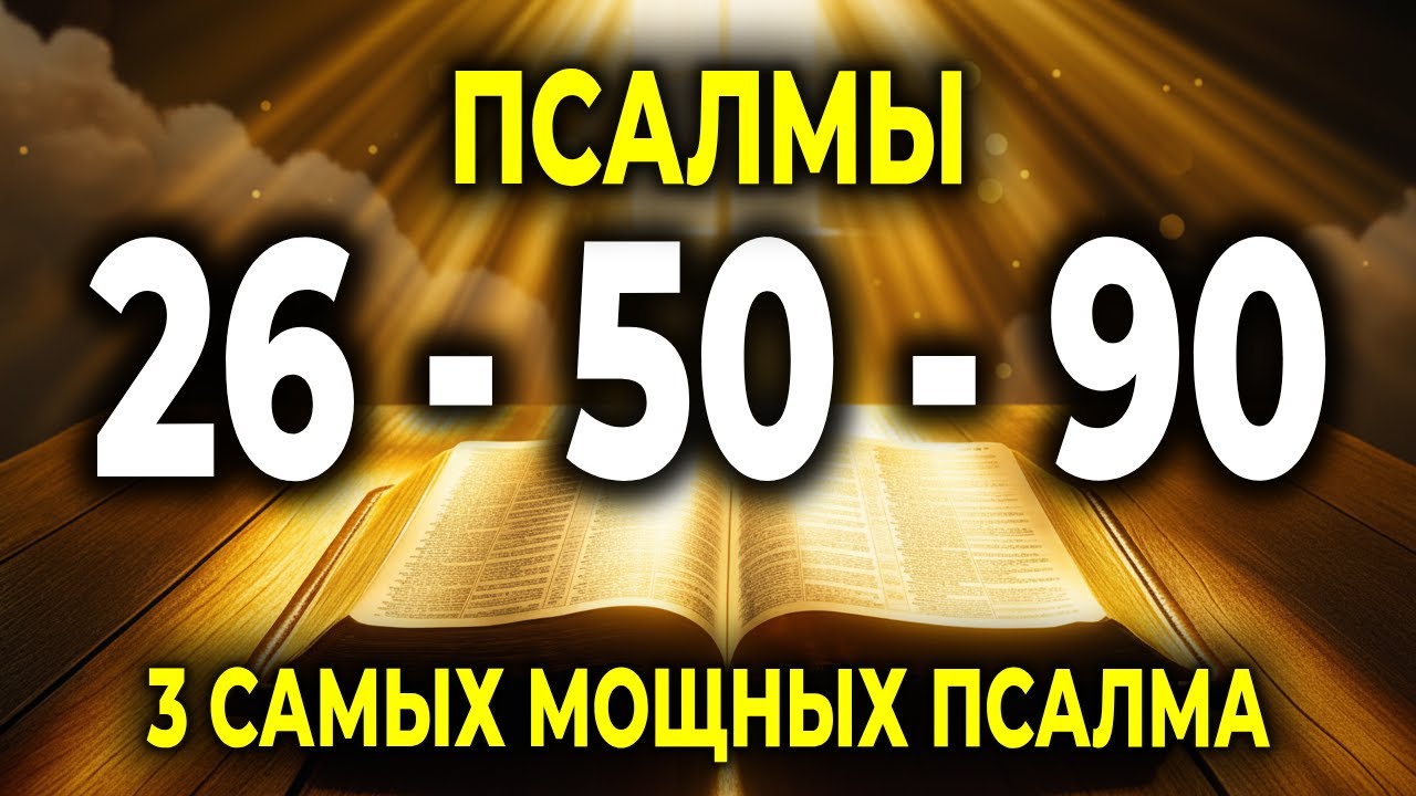3 МОЩНЫХ ПСАЛМА — 26, 50 И 90 — ЗАЩИТА, ПОКАЯНИЕ И ПОМОЩЬ ОТ БОГА