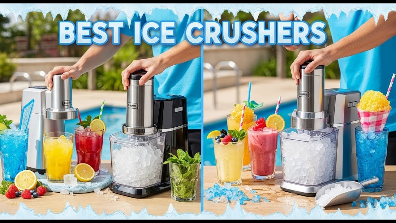 TOP 5 Best Ice Crushers Best Ice Crushers for Parties, Cocktails & Smoothies 🥂🍧